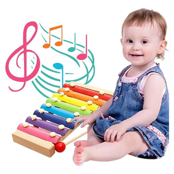 Wooden Kids Xylophone Toy